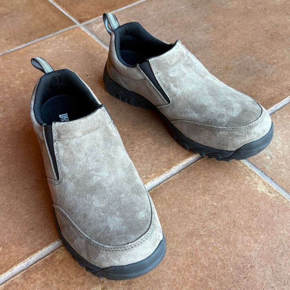 Duluth Trading Co. Mens Wild Boar Pig Suede Mocs Everyday Comfort Shoe size 12